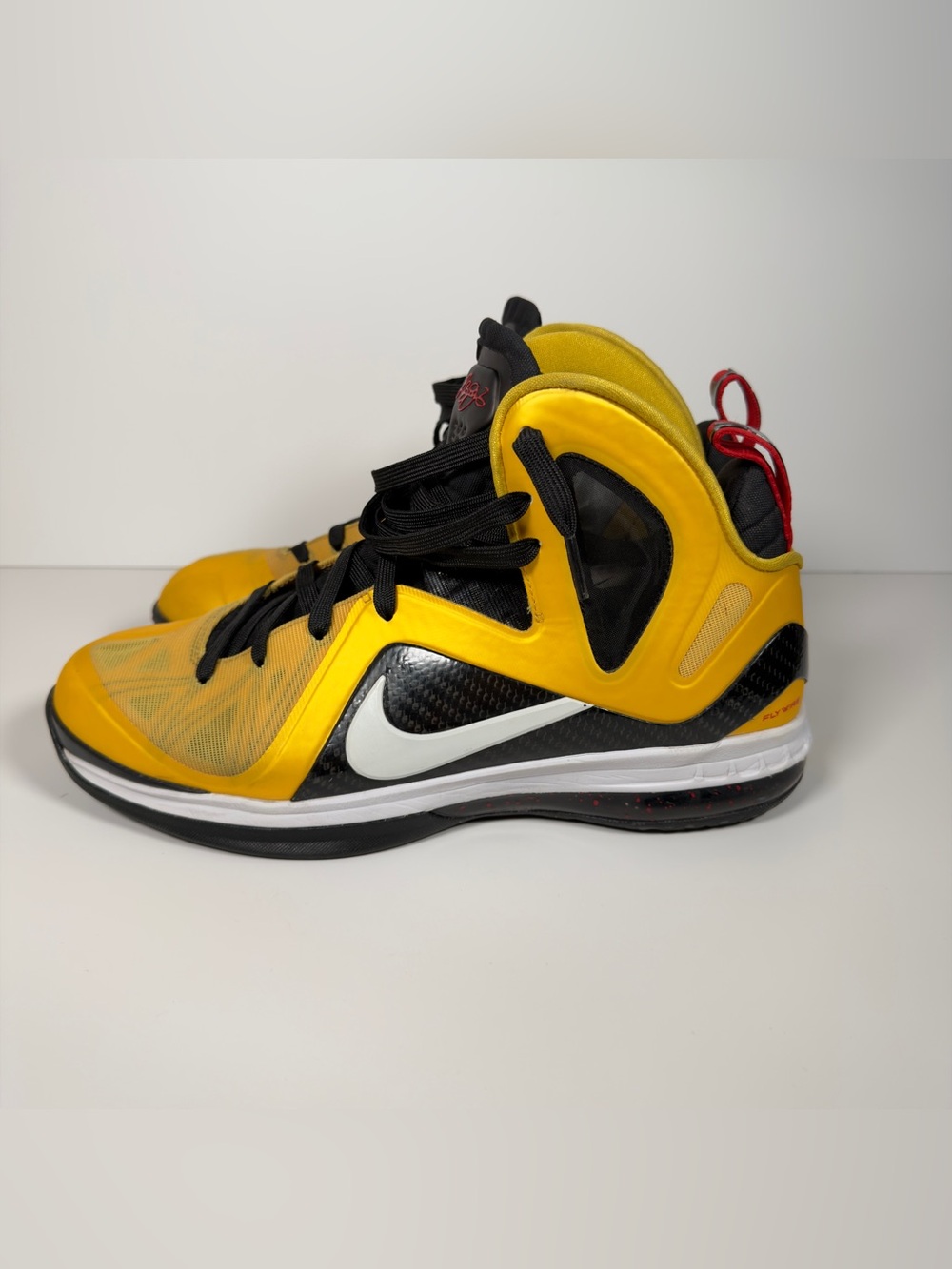 Nike LeBron 9 PS Elite Taxi Varsity Maize Carbon Fiber Size 10 516958-700 2012 - Picture 10 of 15